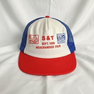 DA S&T Hardware Vintage White Trucker Hat Unisex Mens One Size